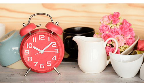 Small Clock on Table