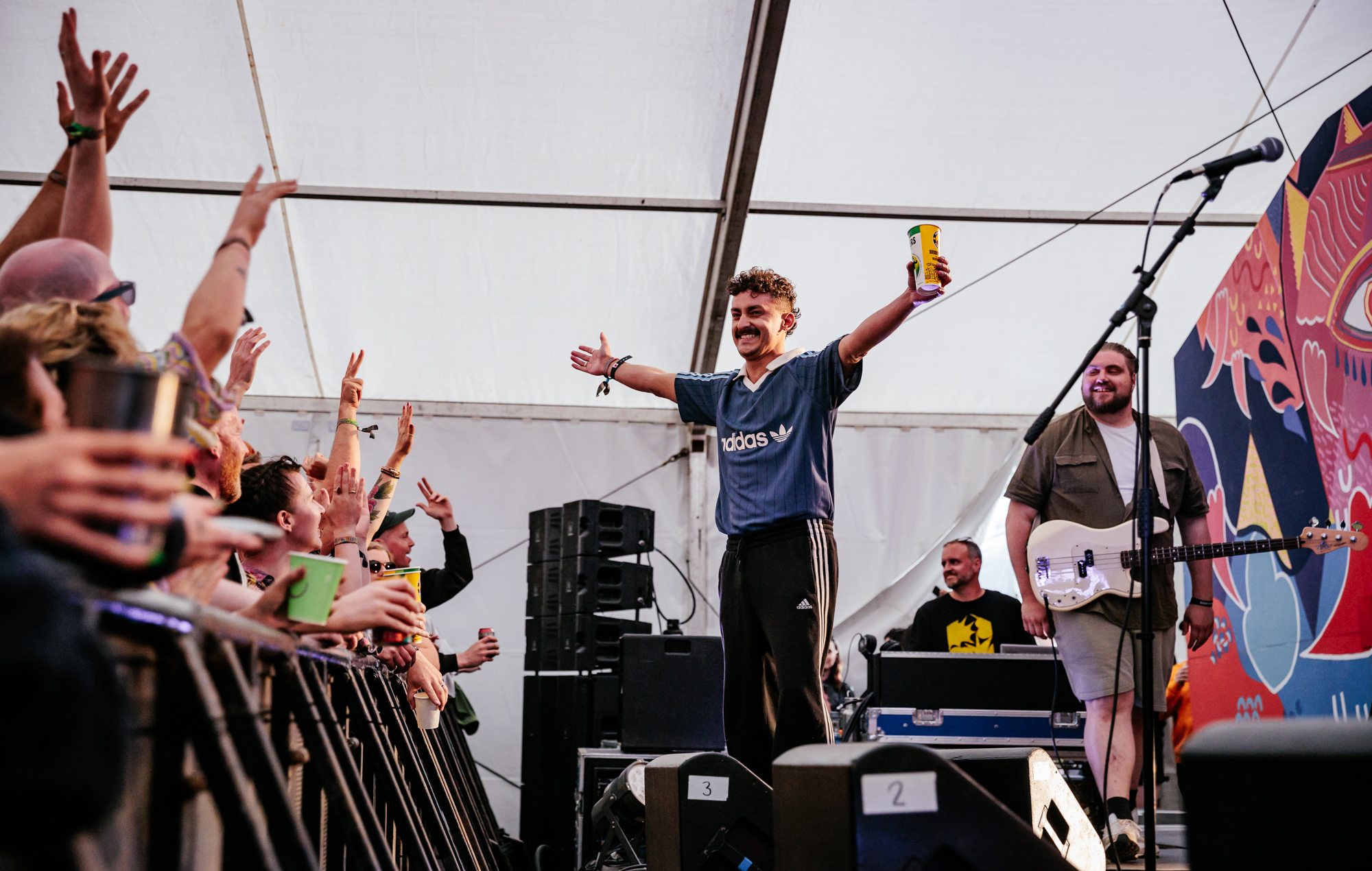 Antony Szmierek at Glastonbury 2024, photo by Andy Ford 