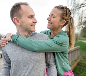 molly embracing her husband eric