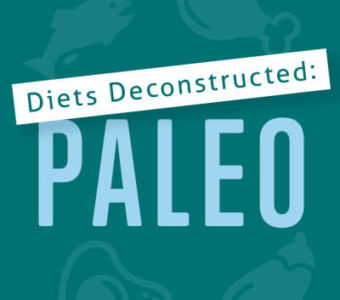 Infographic that says Diets Deconstructed: Paleo