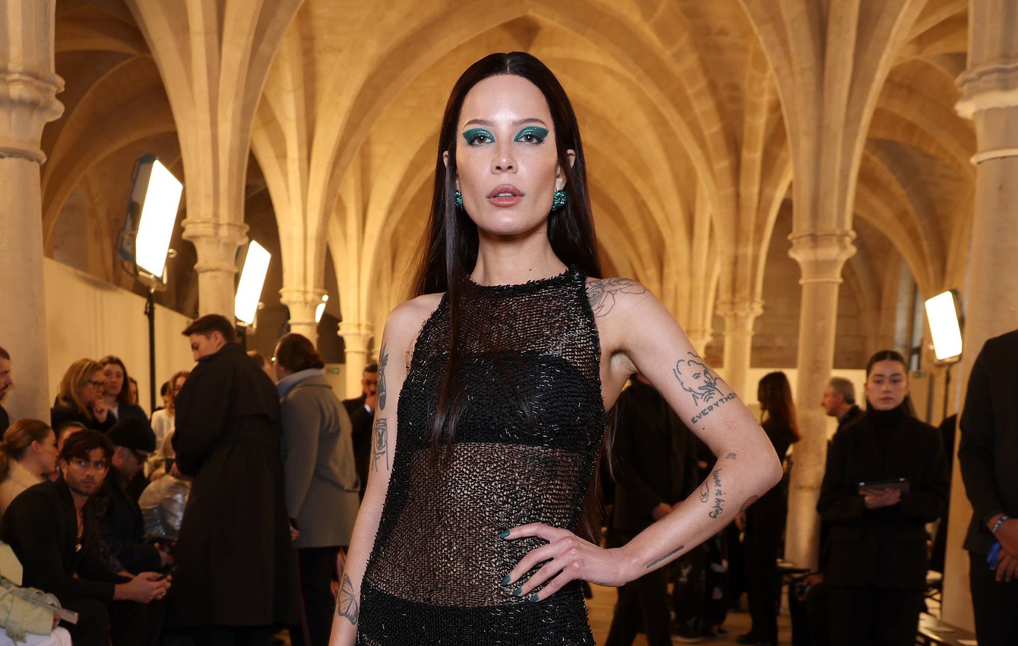 Halsey attends the Lanvin Womenswear Fall Winter 2023-2024. (Photo by Pascal Le Segretain/Getty Images)