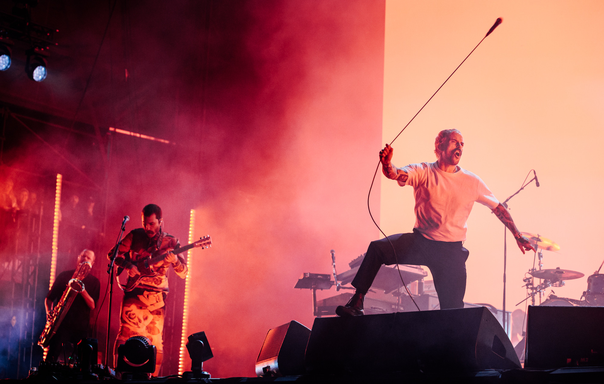 IDLES live at Glastonbury 2024, photo by Andy Ford