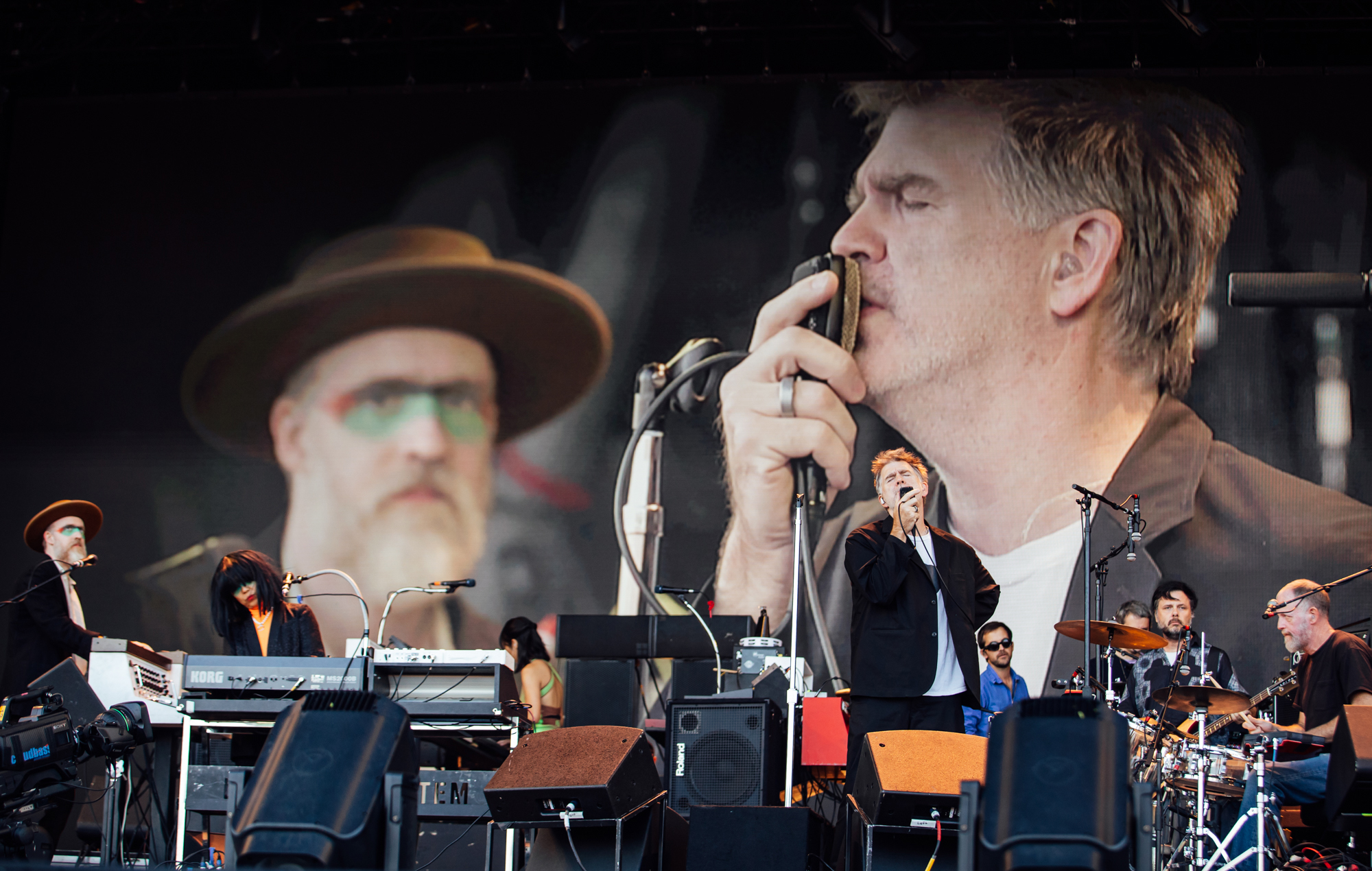 LCD Soundsystem live at Glastonbury 2024, photo by Andy Ford