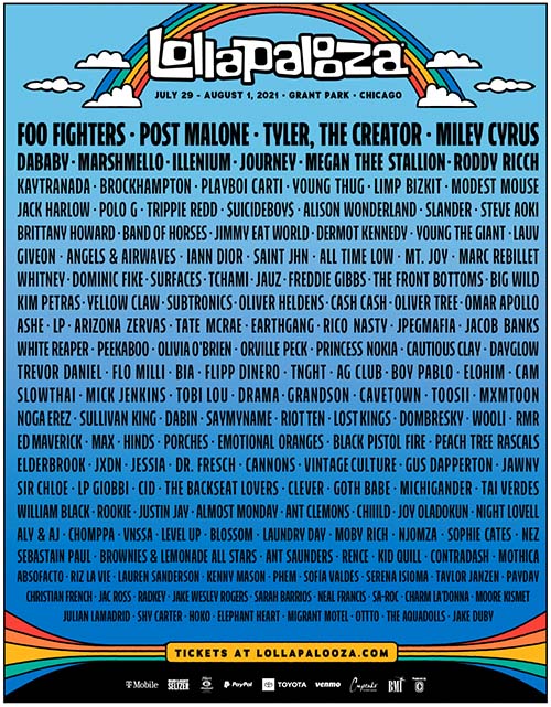 Lollapalooza line-up 2021