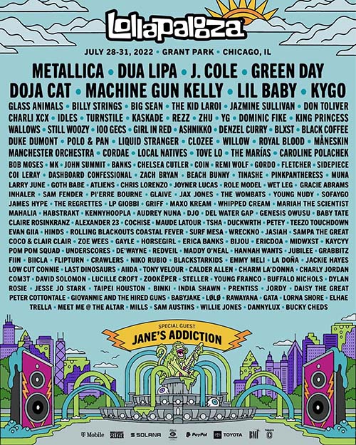 Lollapalooza 2022 line-up