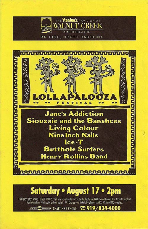 Lollapalooza 1991 line-up