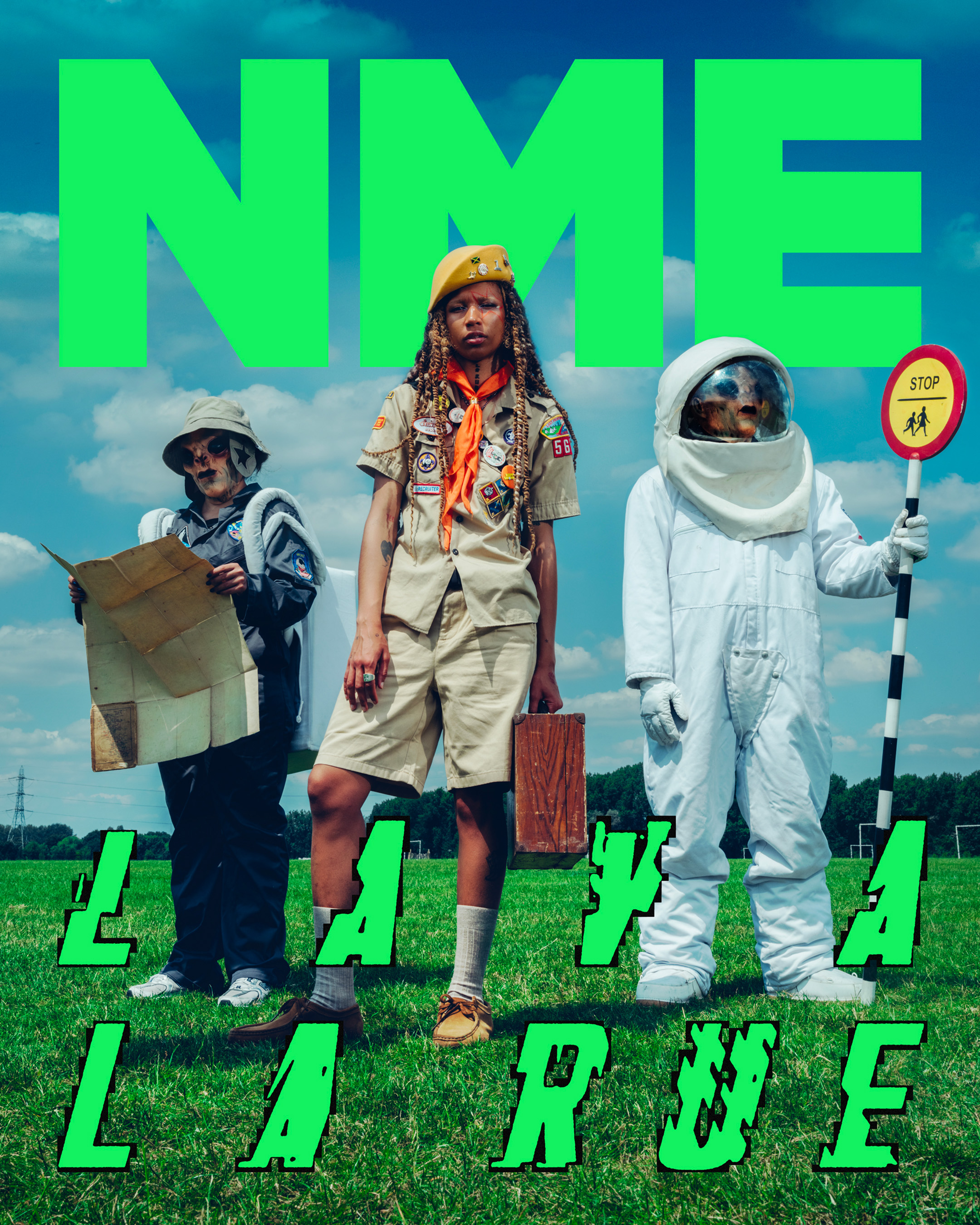 Lava La Rue on The Cover of NME (2024), photo by Jamie Waters