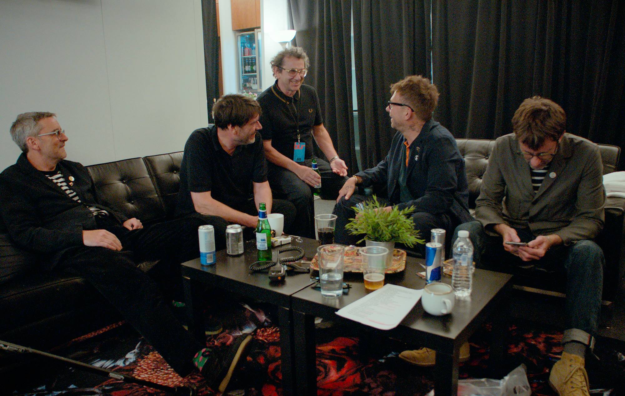 Blur backstage at Wembley in 'To The End'