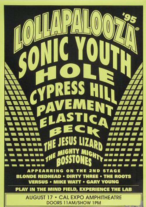 Lollapalooza line-up 1995